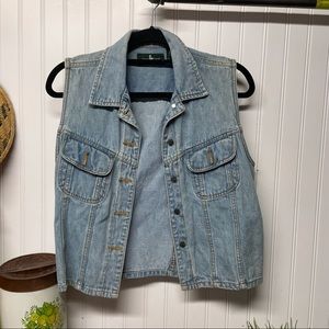 Vintage Hunt Club Denim Vest Size Medium